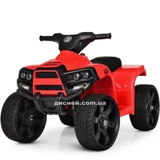 Детский квадроцикл M 3893 EL-3, кожаное сиденье, красный